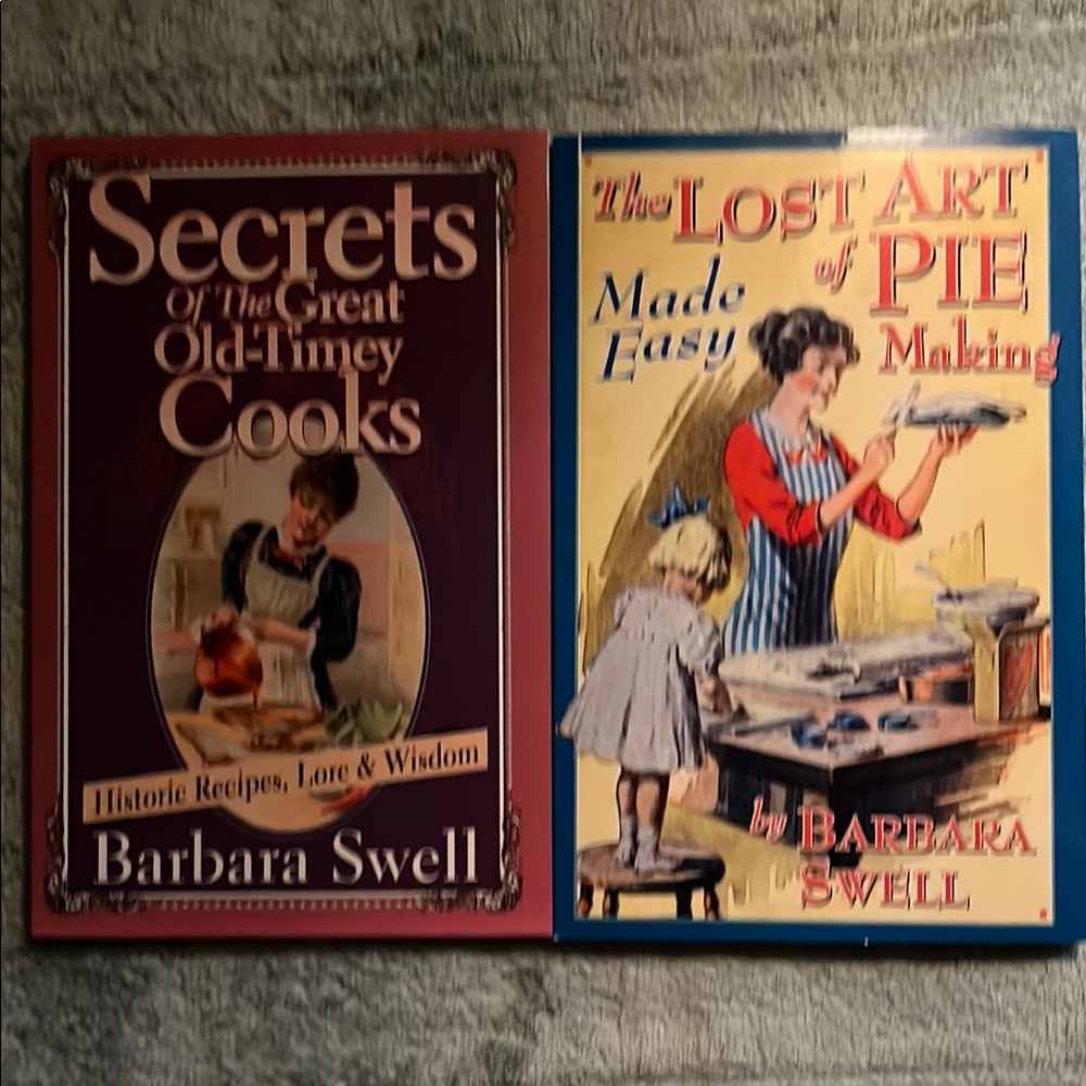 Barbara Swell Cookbook Set - Red and Blue Covers